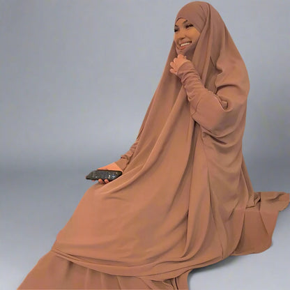Ensemble 2 pièces Nida Jilbab Robe de prière Halal