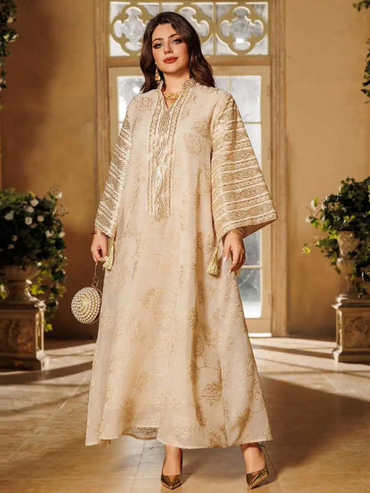 Robe caftan Doris Eid brodée de paillettes #25423