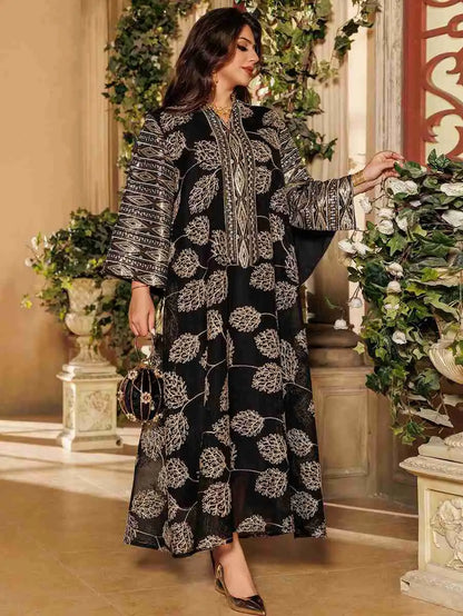 Robe caftan Doris Eid brodée de paillettes #25423