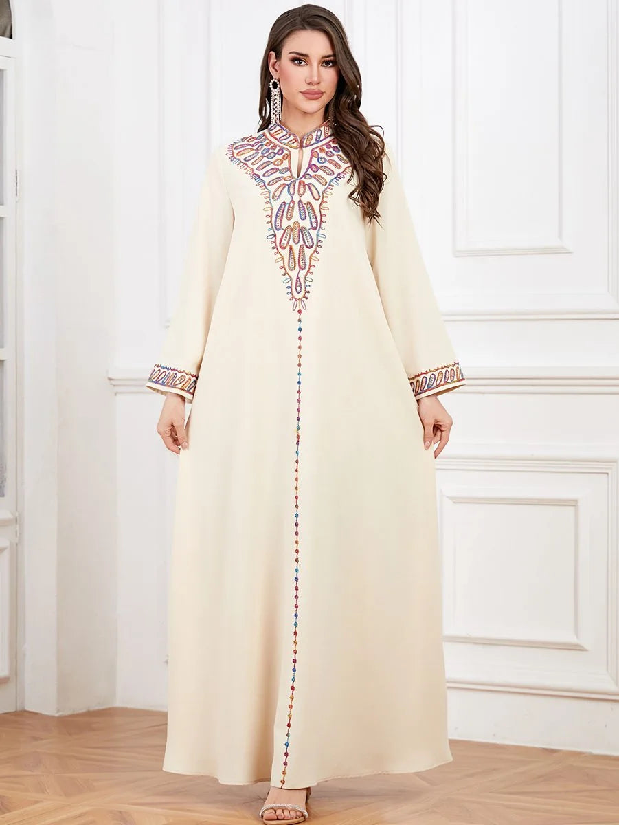 Embroidery Eid Dress Mukhawar Caftan Kaftan Dress #254342