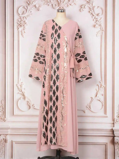 Eid Dress Arab Sequins Caftan Kaftan #25M487