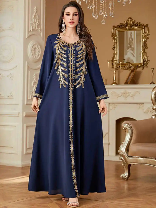 Robe caftan brodée Eid #254361