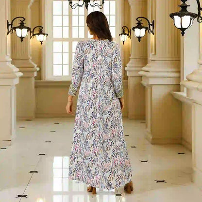 Hotfix Rhinestone Eid Dress Mukhawar Caftan Kaftan Dress #25026