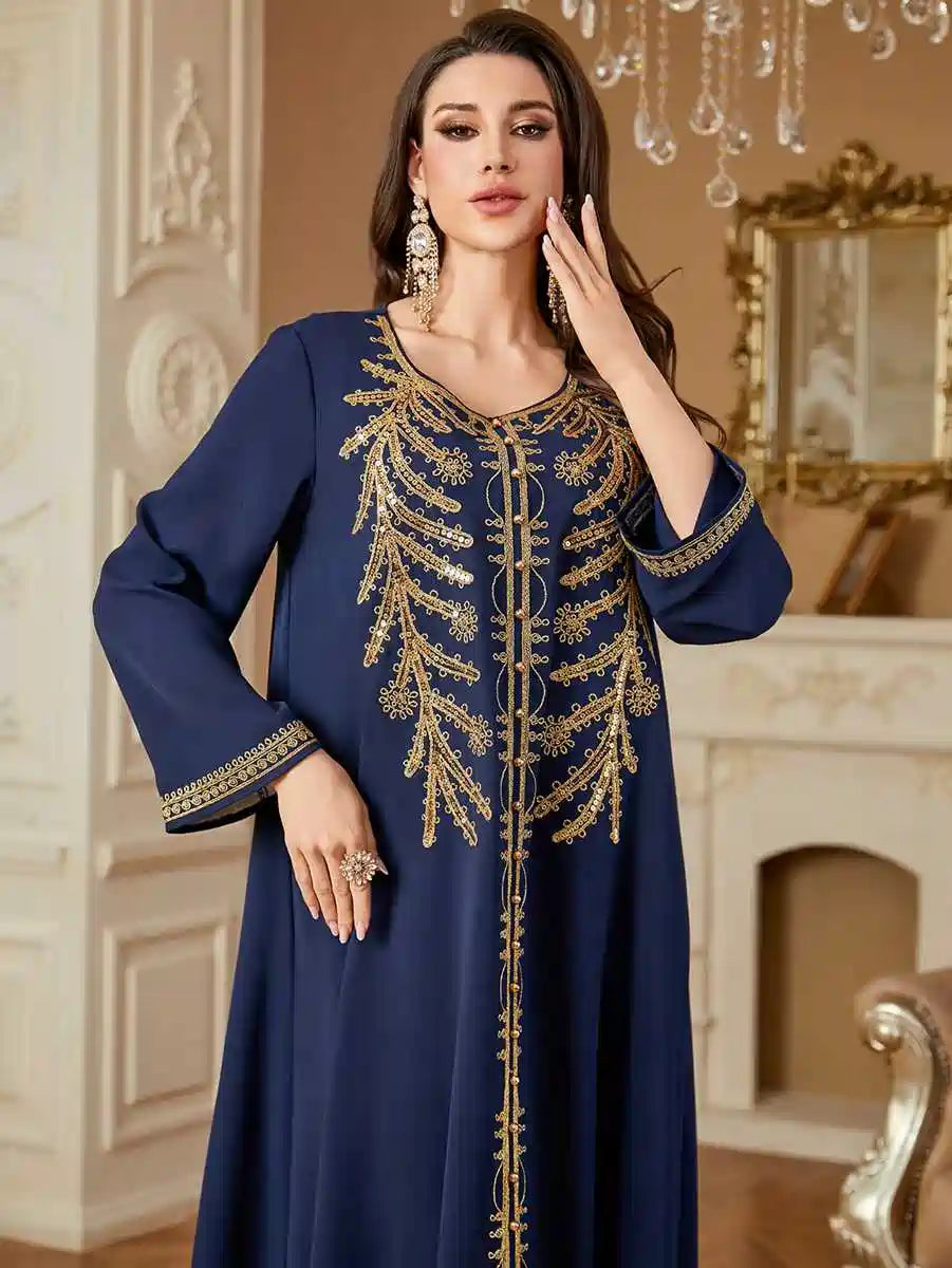 Robe caftan brodée Eid #254361