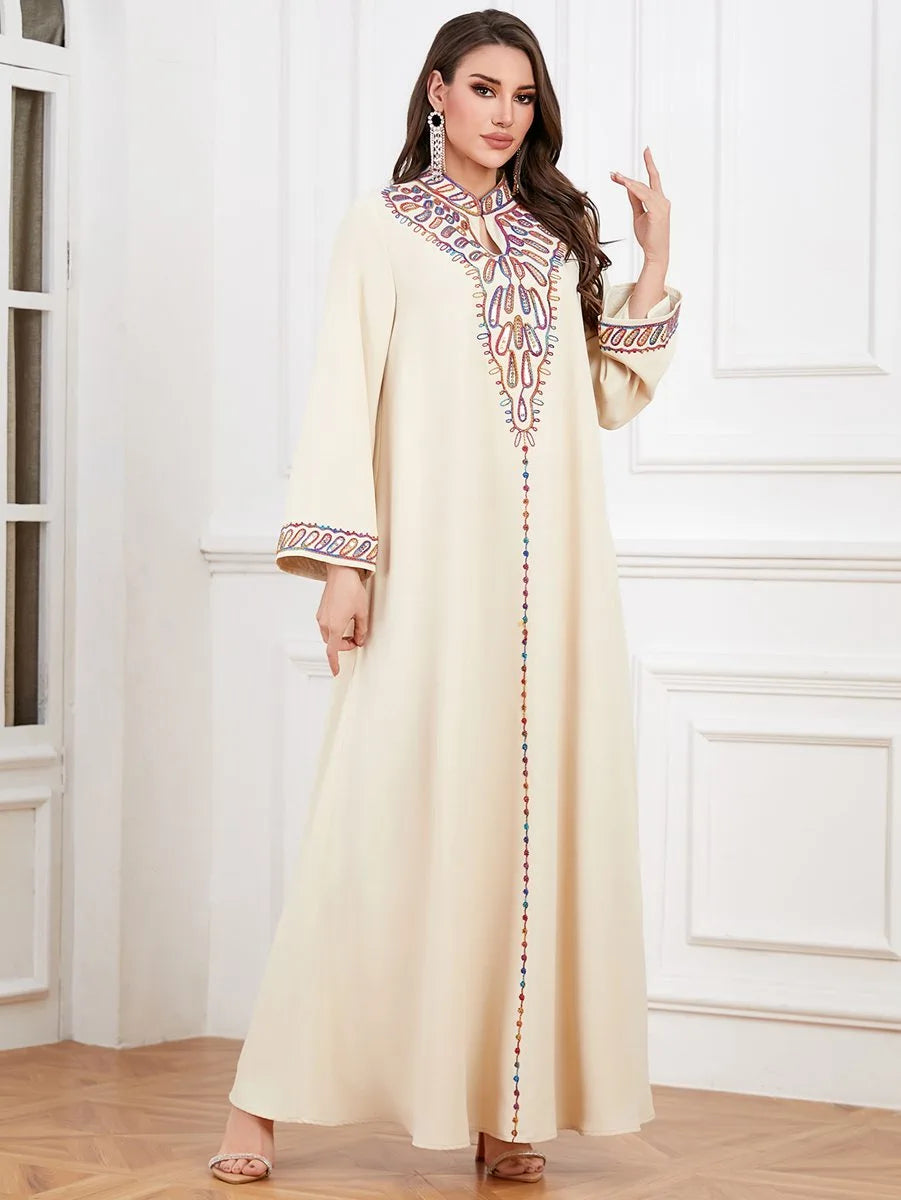 Embroidery Eid Dress Mukhawar Caftan Kaftan Dress #254342
