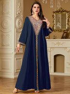 Robe de l'Aïd à paillettes et broderies, caftan, robe caftan #254220