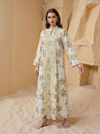 Eid Embroidery Dress Muslim Women Caftan Kaftan Dress #26M186