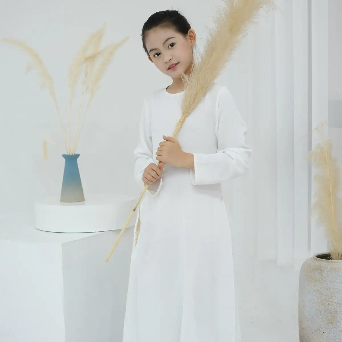 Moyen-Orient Arabe Enfant Fille Abaya Robe Intérieure Sous-Vêtement