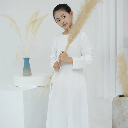 Moyen-Orient Arabe Enfant Fille Abaya Robe Intérieure Sous-Vêtement