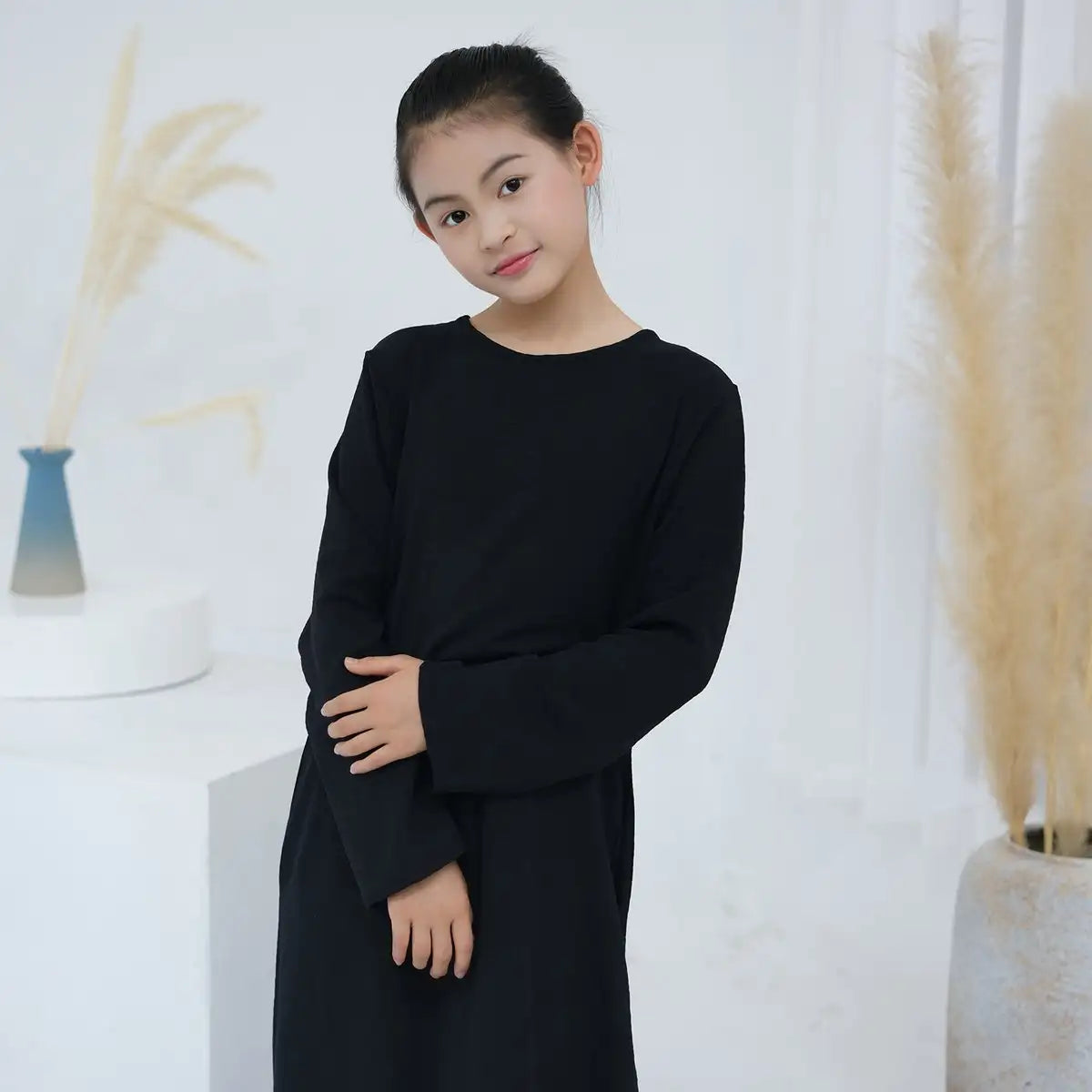 Moyen-Orient Arabe Enfant Fille Abaya Robe Intérieure Sous-Vêtement