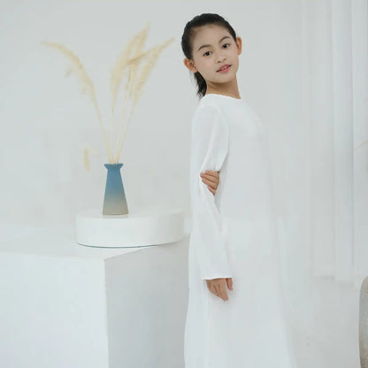 Moyen-Orient Arabe Enfant Fille Abaya Robe Intérieure Sous-Vêtement