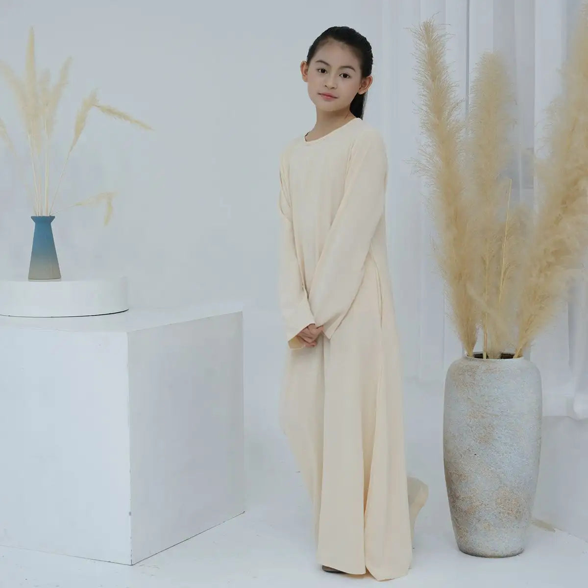 Moyen-Orient Arabe Enfant Fille Abaya Robe Intérieure Sous-Vêtement