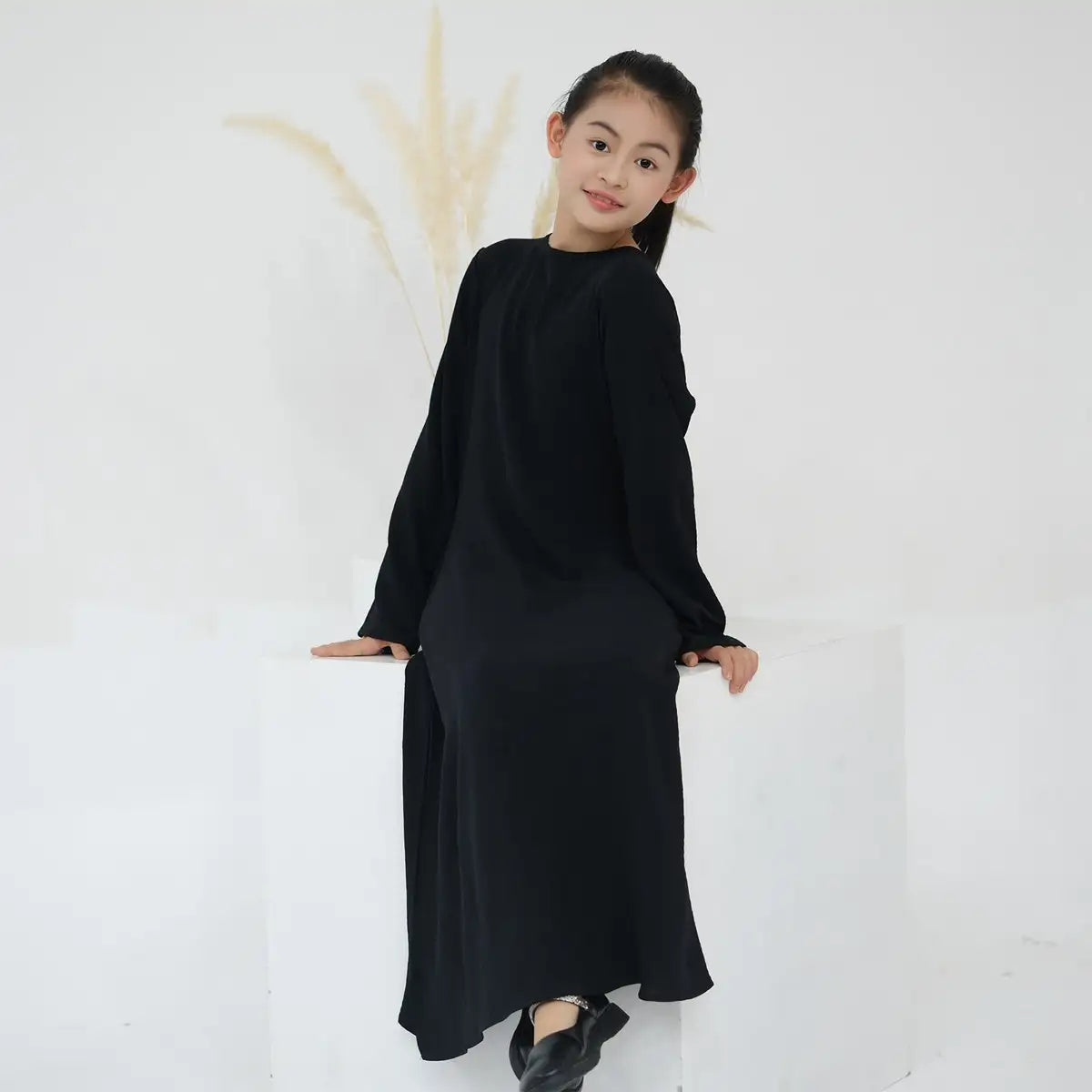 Moyen-Orient Arabe Enfant Fille Abaya Robe Intérieure Sous-Vêtement