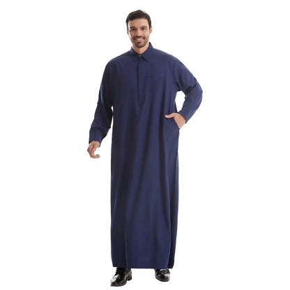 Col montant Emirati Kandura Hommes Jubba Thobe Thawb
