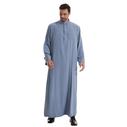 Thobe Thawb pour homme arabe du Moyen-Orient avec poche