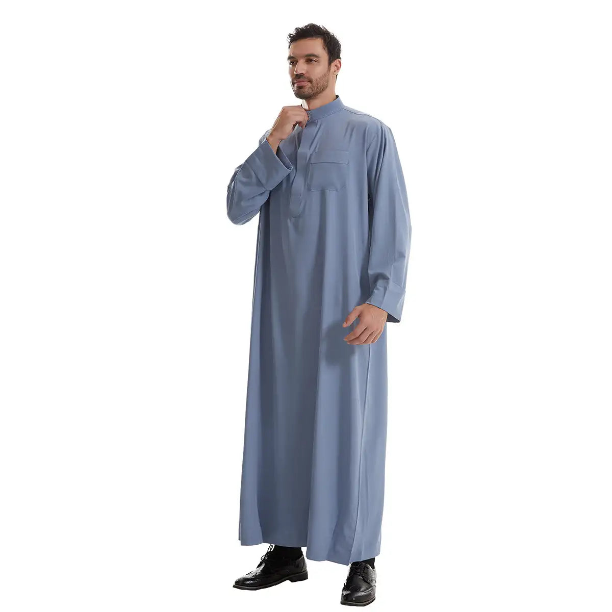 Thobe Thawb pour homme arabe du Moyen-Orient avec poche