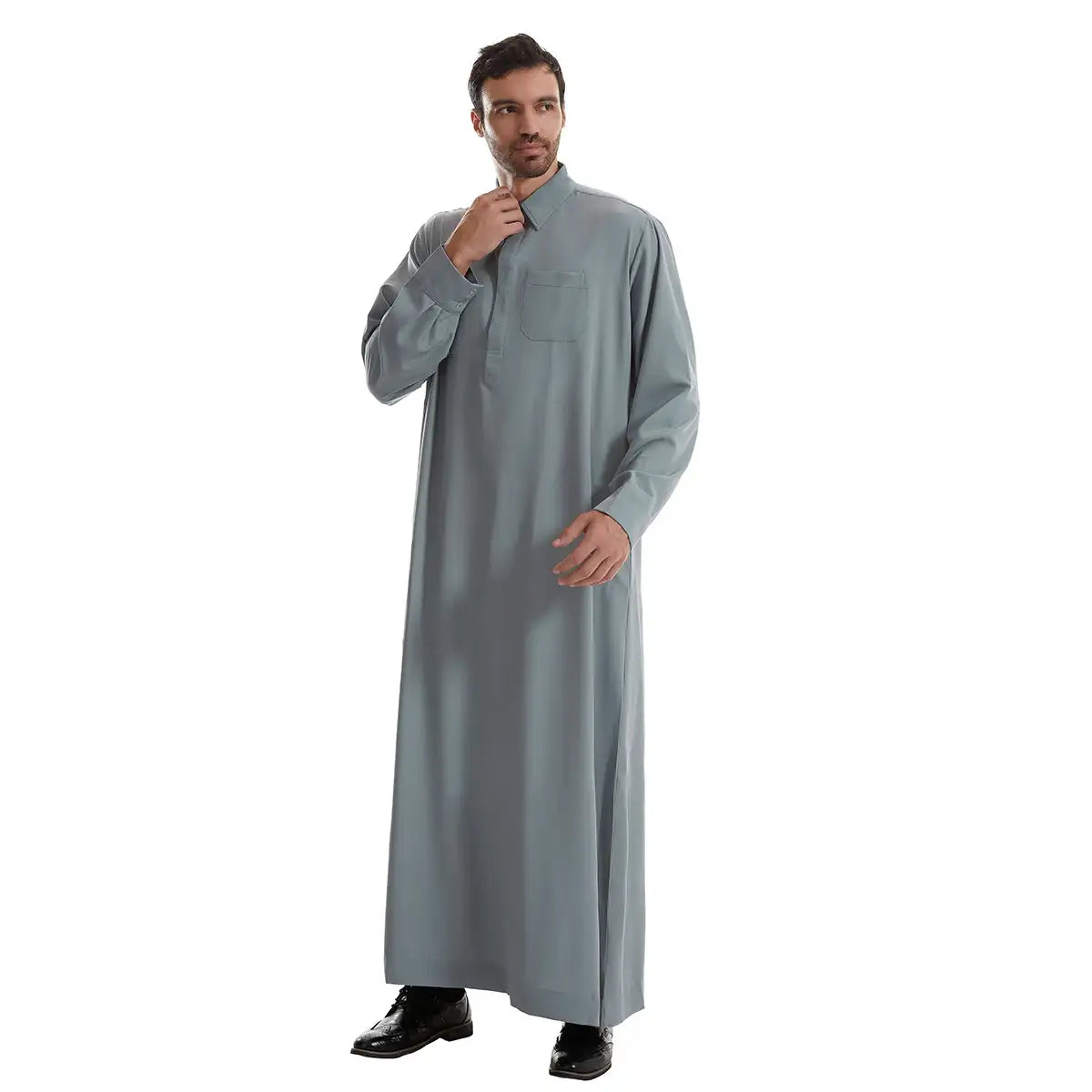 Col montant Emirati Kandura Hommes Jubba Thobe Thawb