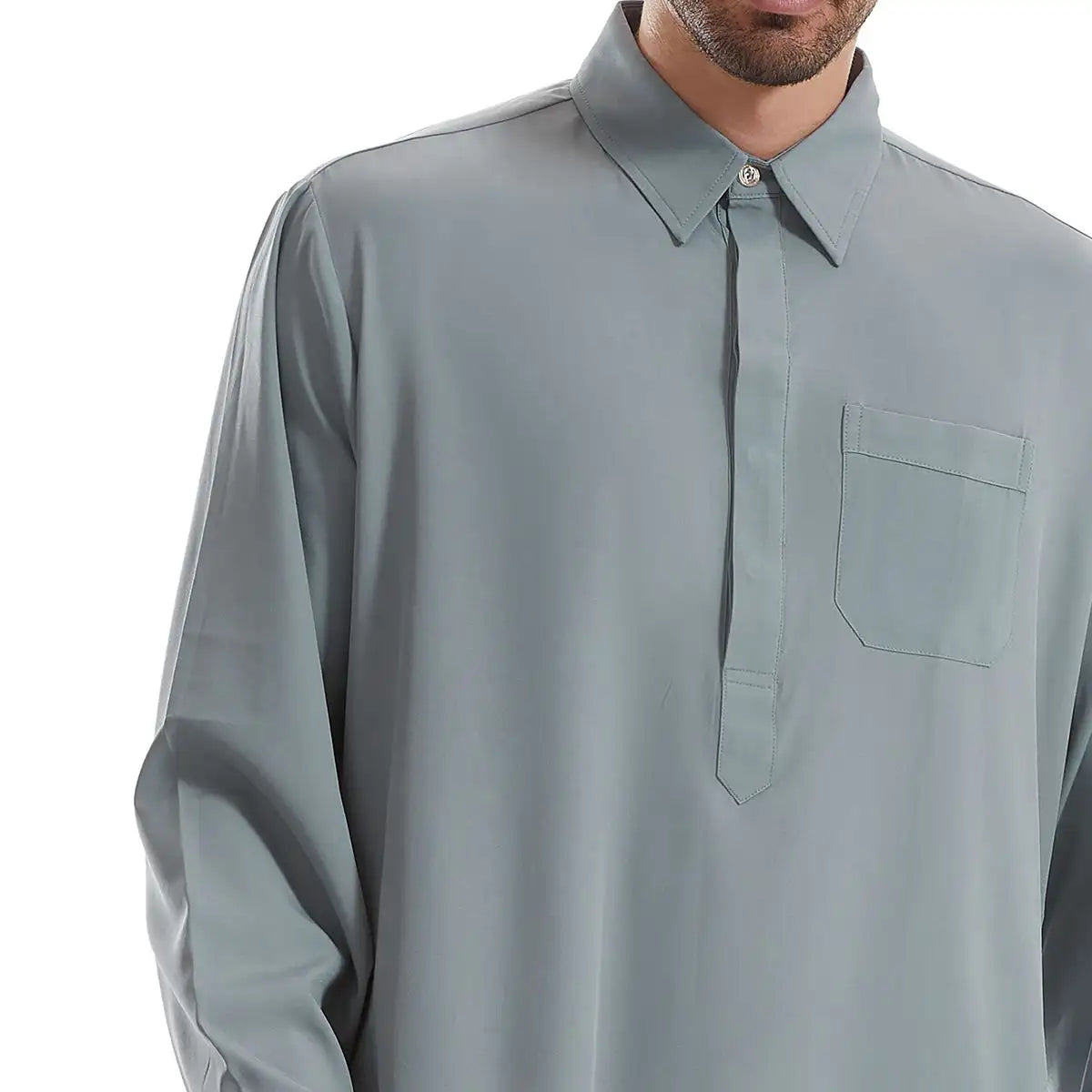 Col montant Emirati Kandura Hommes Jubba Thobe Thawb
