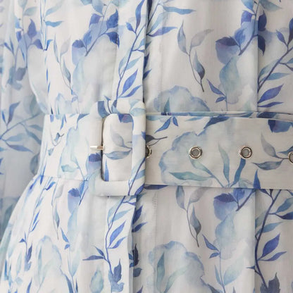 Robe Abaya imprimée en mousseline de soie pour femmes musulmanes