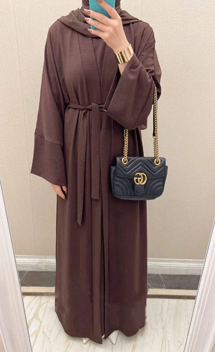 Ensemble 2 pièces Abaya pour femmes arabes, 12 couleurs au choix, sans abaya ni robe intérieure