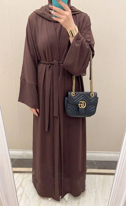 Ensemble 2 pièces Abaya pour femmes arabes, 12 couleurs au choix, sans abaya ni robe intérieure
