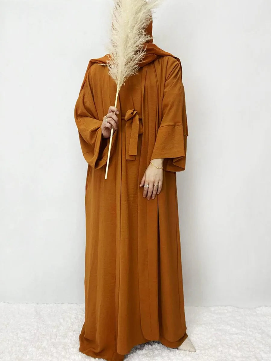 Ensemble 2 pièces Abaya pour femmes arabes, 12 couleurs au choix, sans abaya ni robe intérieure