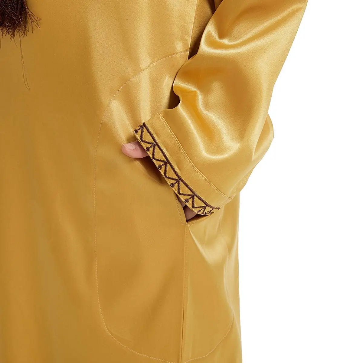 Thobe Thawb pour garçon arabe du Moyen-Orient à pompons