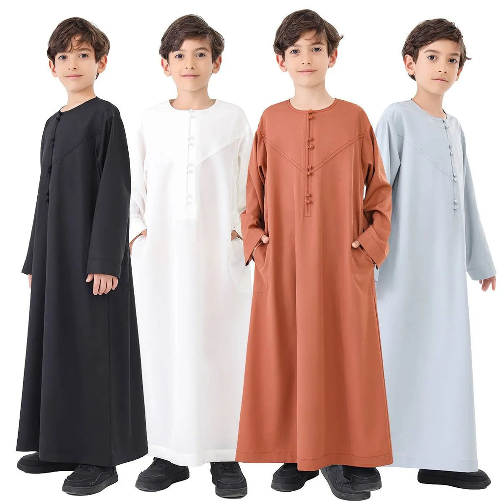 Thobe arabe pour garçon du Moyen-Orient #B24887