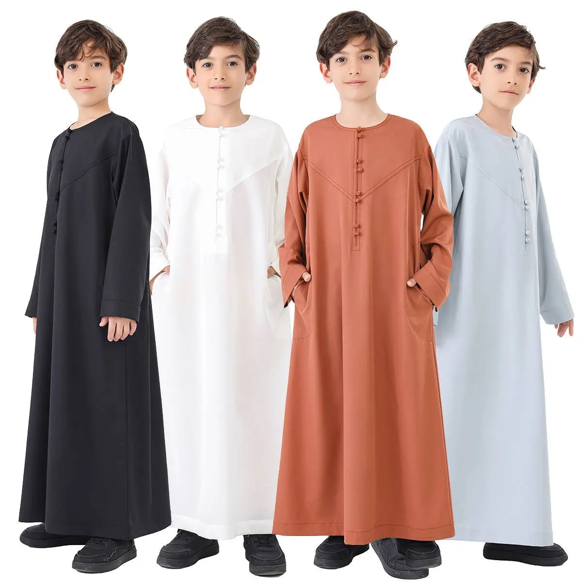Thobe arabe pour garçon du Moyen-Orient #B24887