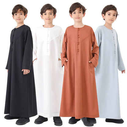 Thobe arabe pour garçon du Moyen-Orient #B24887