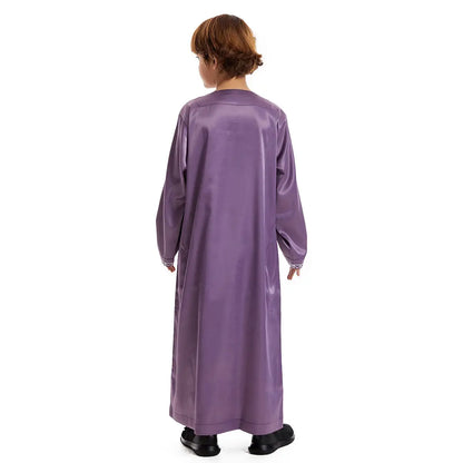 Thobe Thawb pour garçon arabe du Moyen-Orient à pompons