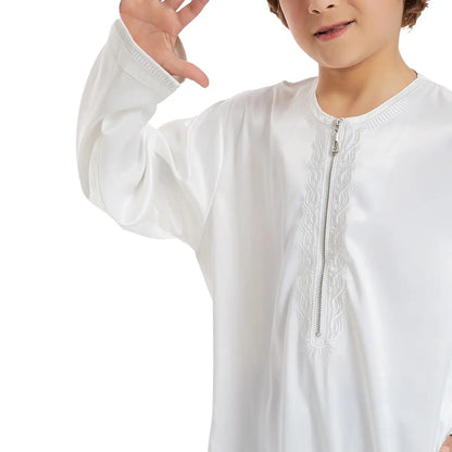 Vêtements pour enfants arabes du Moyen-Orient, Thobe Thawb pour garçon arabe