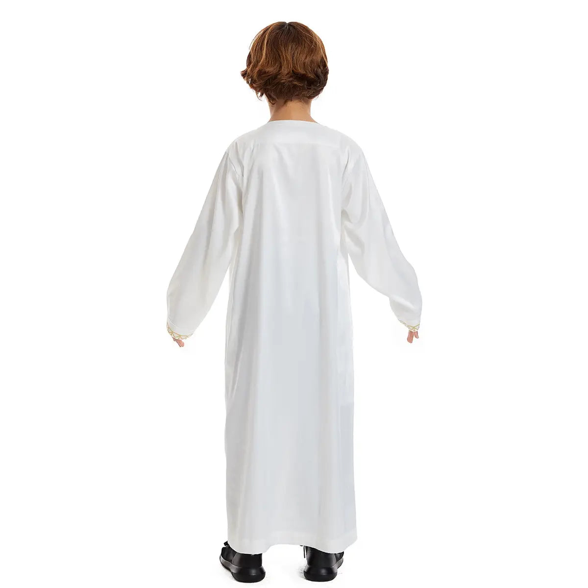 Thobe Thawb pour garçon arabe du Moyen-Orient à pompons