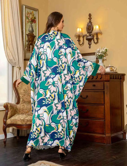 Robe Eid manches chauve-souris Hotfix strass Farasha Caftan Kaftan robe Jalabiya