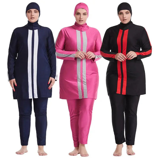Ensemble burkini grande taille pour femmes musulmanes