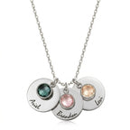 Custom Birthstone Name Necklace For Mom And Family #26Q6