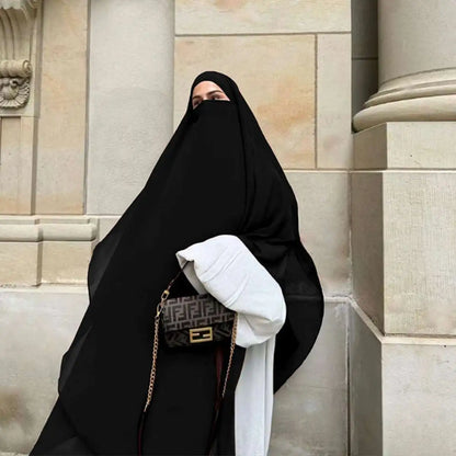 Long Niqab With Khimar Hijab