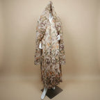 Printed Pleated Open Abaya Dress With Matching Hijab #25231