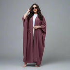 Robe Abaya ouverte en cardigan pour femmes musulmanes #25077