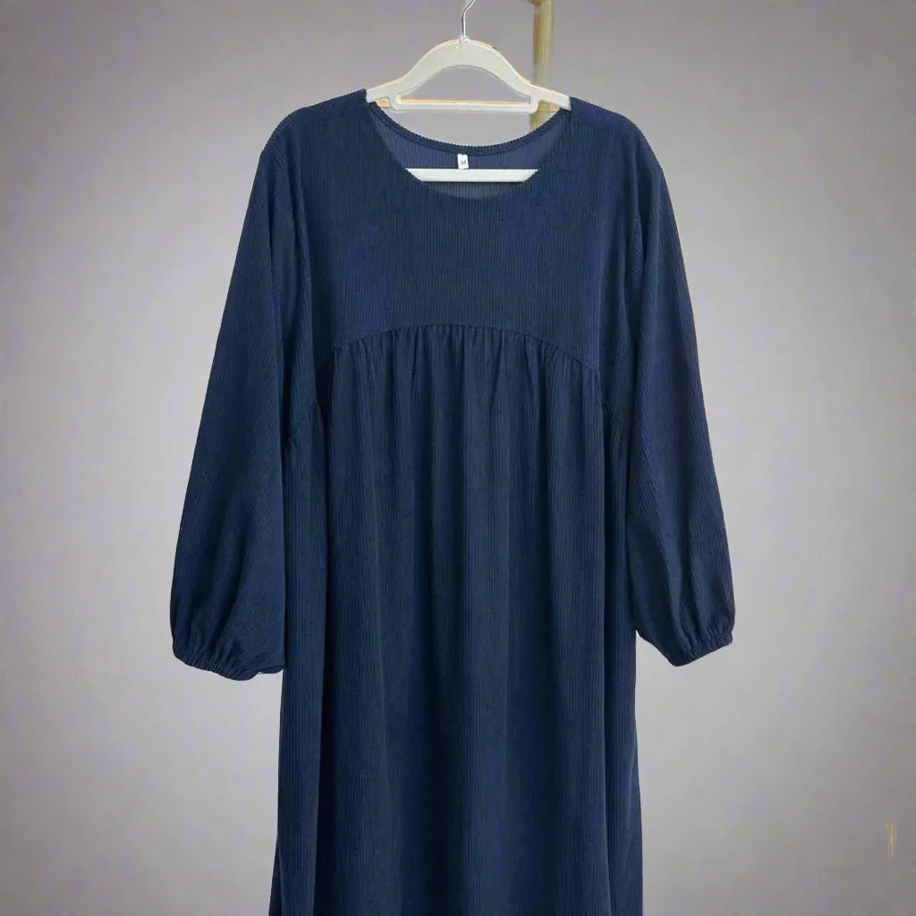 Robe Abaya en velours côtelé épais pour l'hiver et l'automne