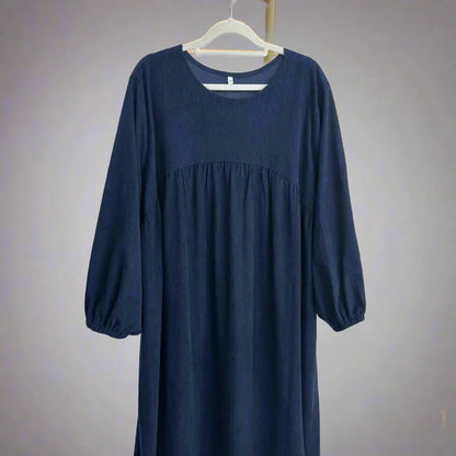 Robe Abaya en velours côtelé épais pour l'hiver et l'automne
