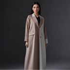 Robe Abaya ouverte à col sur mesure #25177