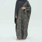 Robe abaya ouverte à imprimé cardigan Moyen-Orient Dubaï #25983
