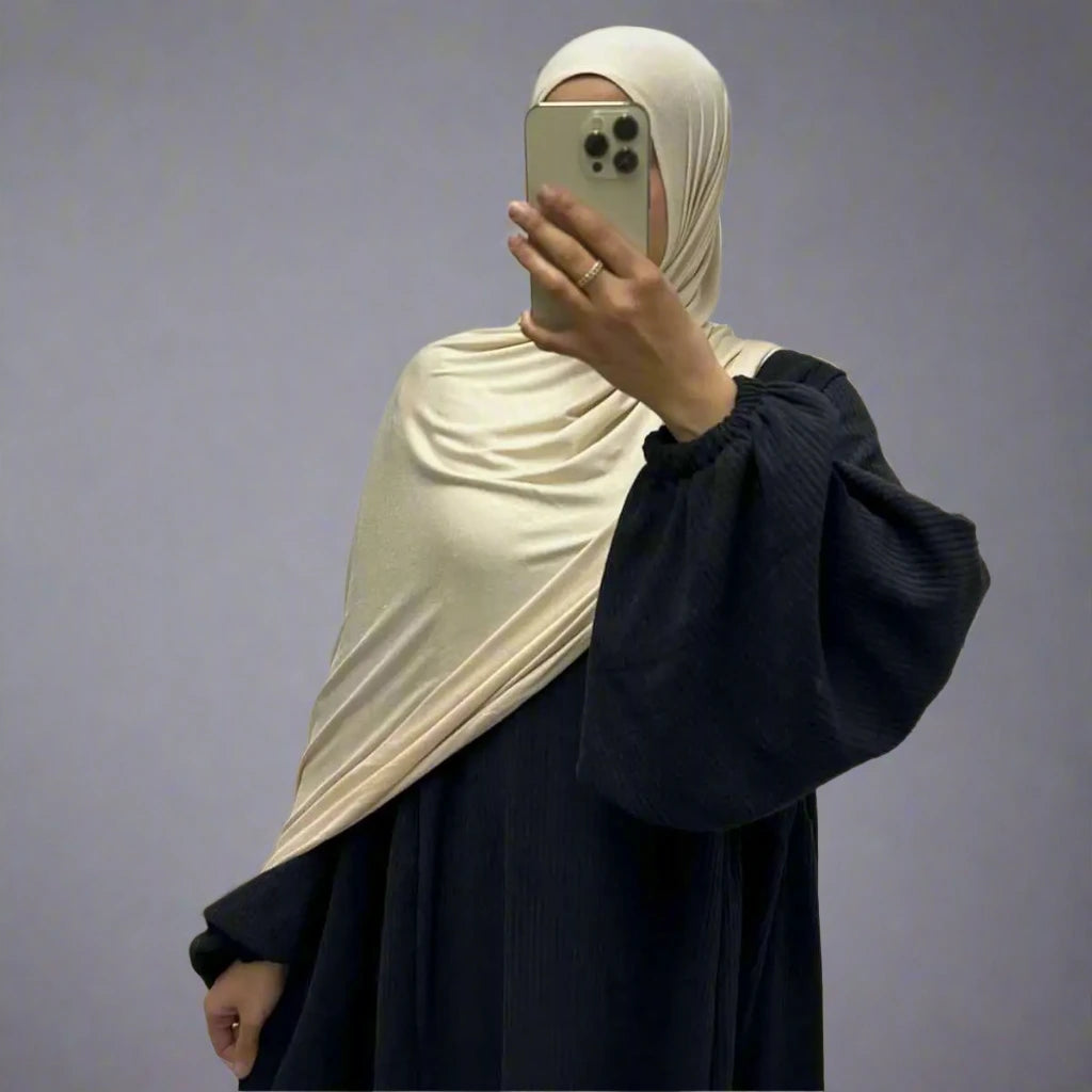 Robe Abaya en velours côtelé épais pour l'hiver et l'automne