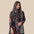 Printed Cardigan Open Abaya Dress With Matching Hijab For Muslim Women #25234