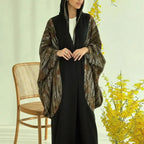 Muslim Women Open Abaya Dress With Matching Hijab #25243