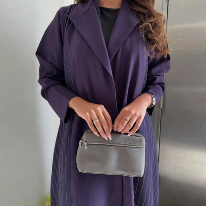 Robe Abaya ouverte en cardigan - Violet - #25178