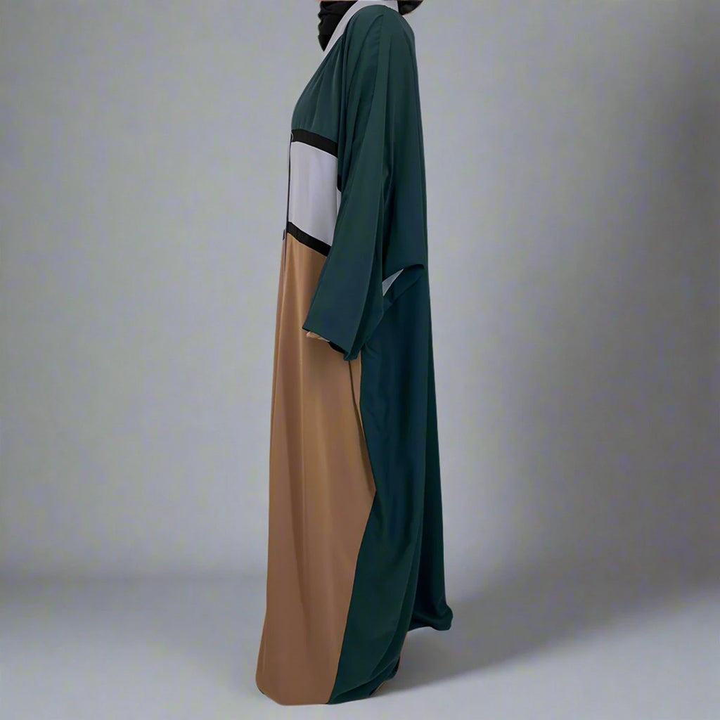 Modest Fashion Cardigan Open Abaya Dress #251459