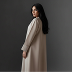 Robe Abaya ouverte à col sur mesure #25177