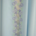 Flower Embroidery Nida Open Abaya Dress #251079